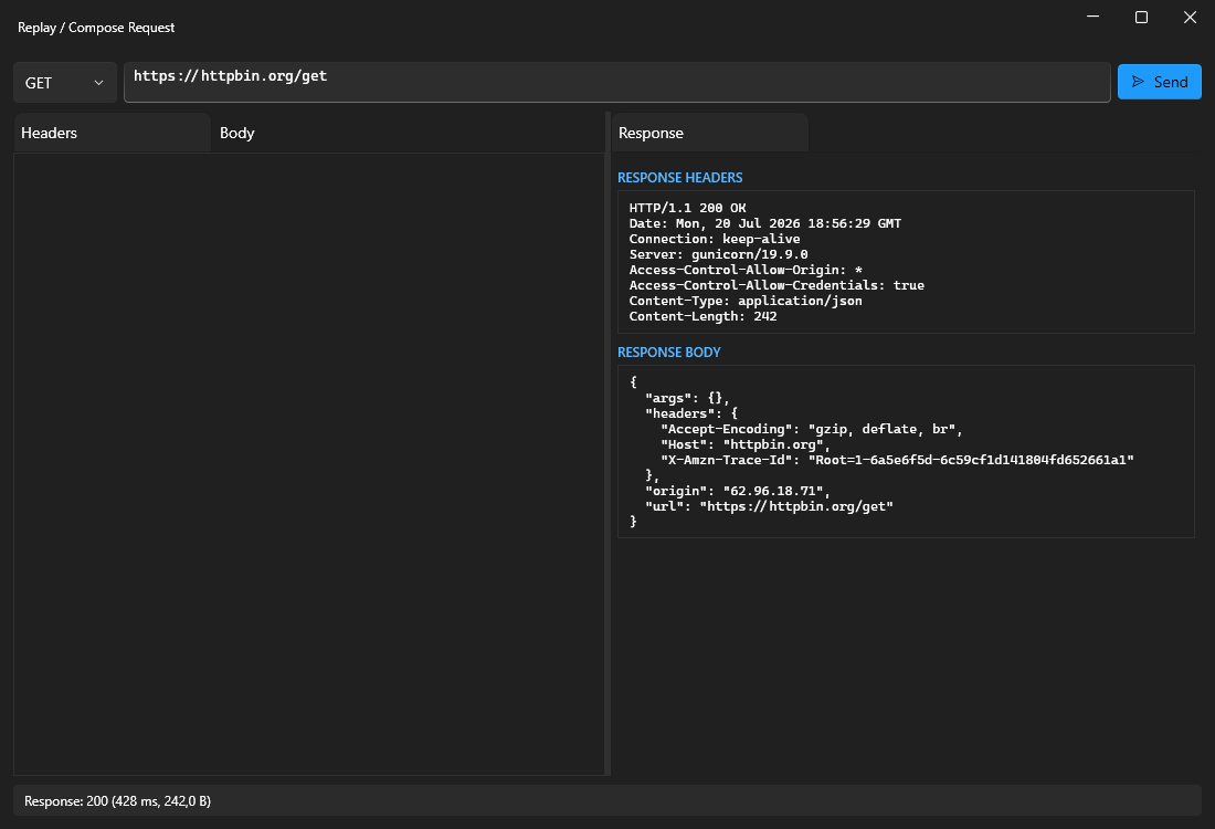 Replay / Compose window