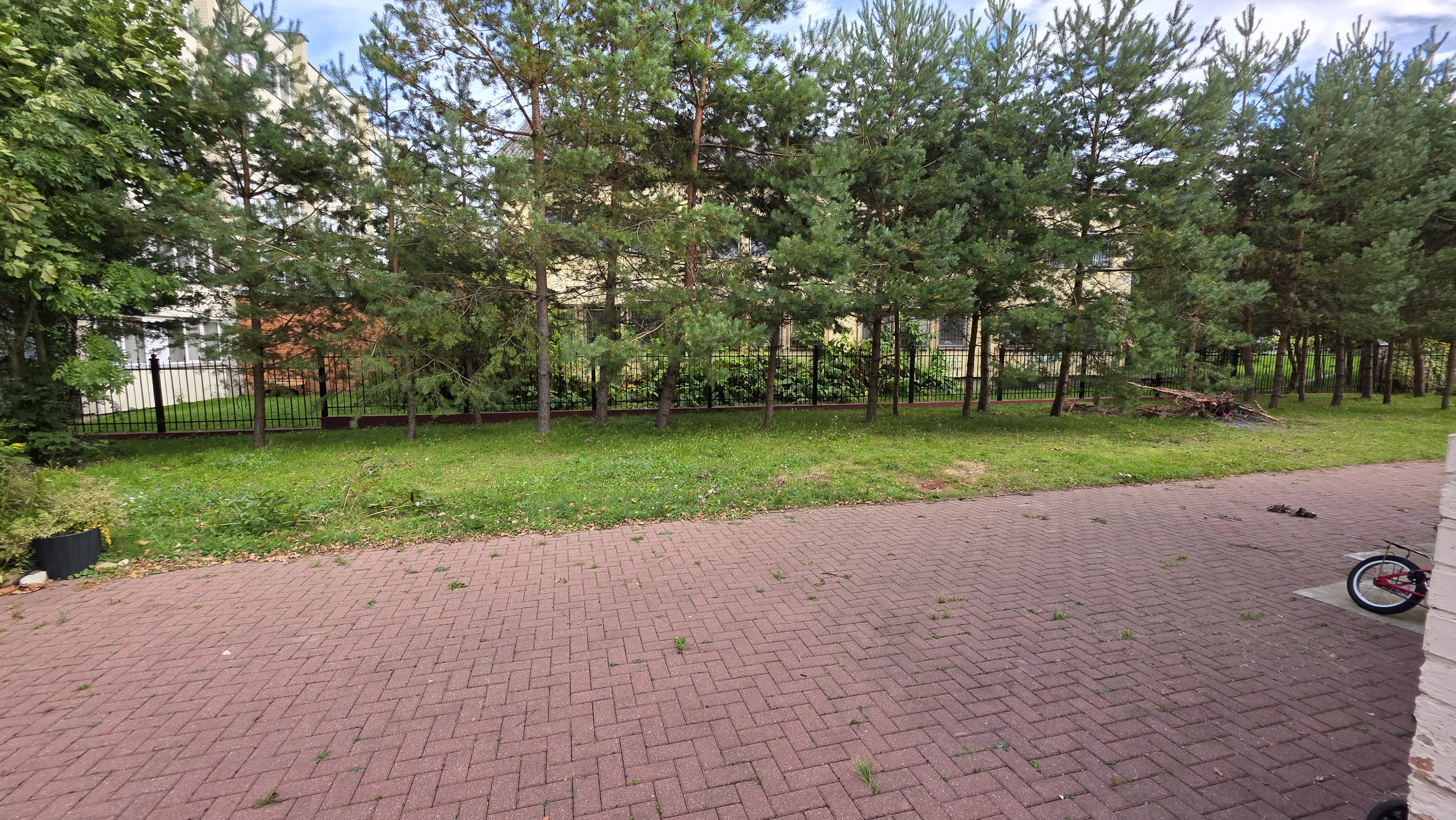 Būsimos pavėsinės vieta