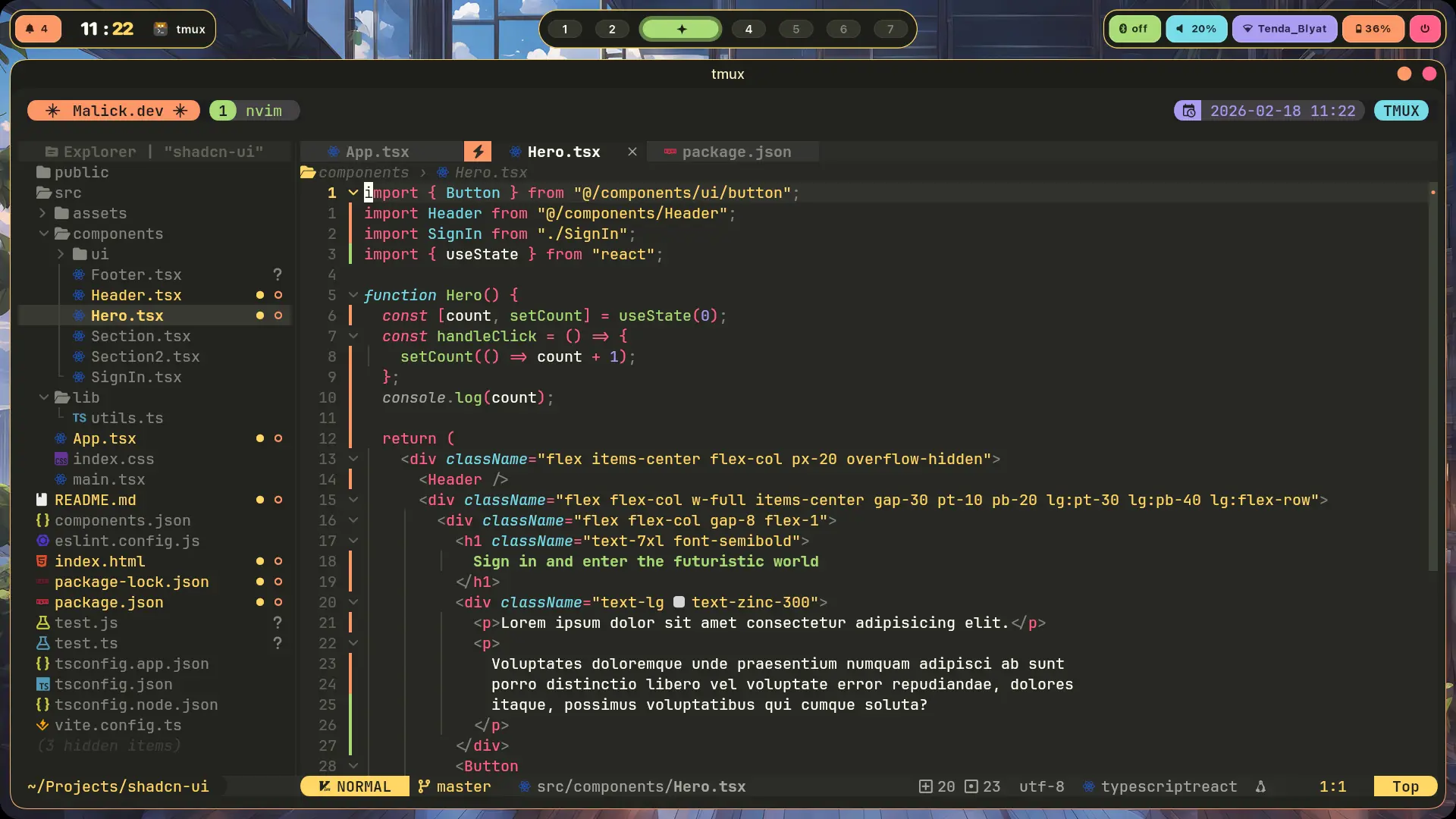 Neovim editor
