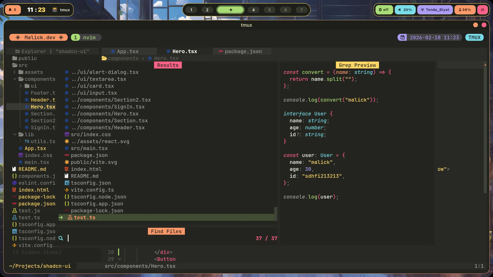Neovim telescope