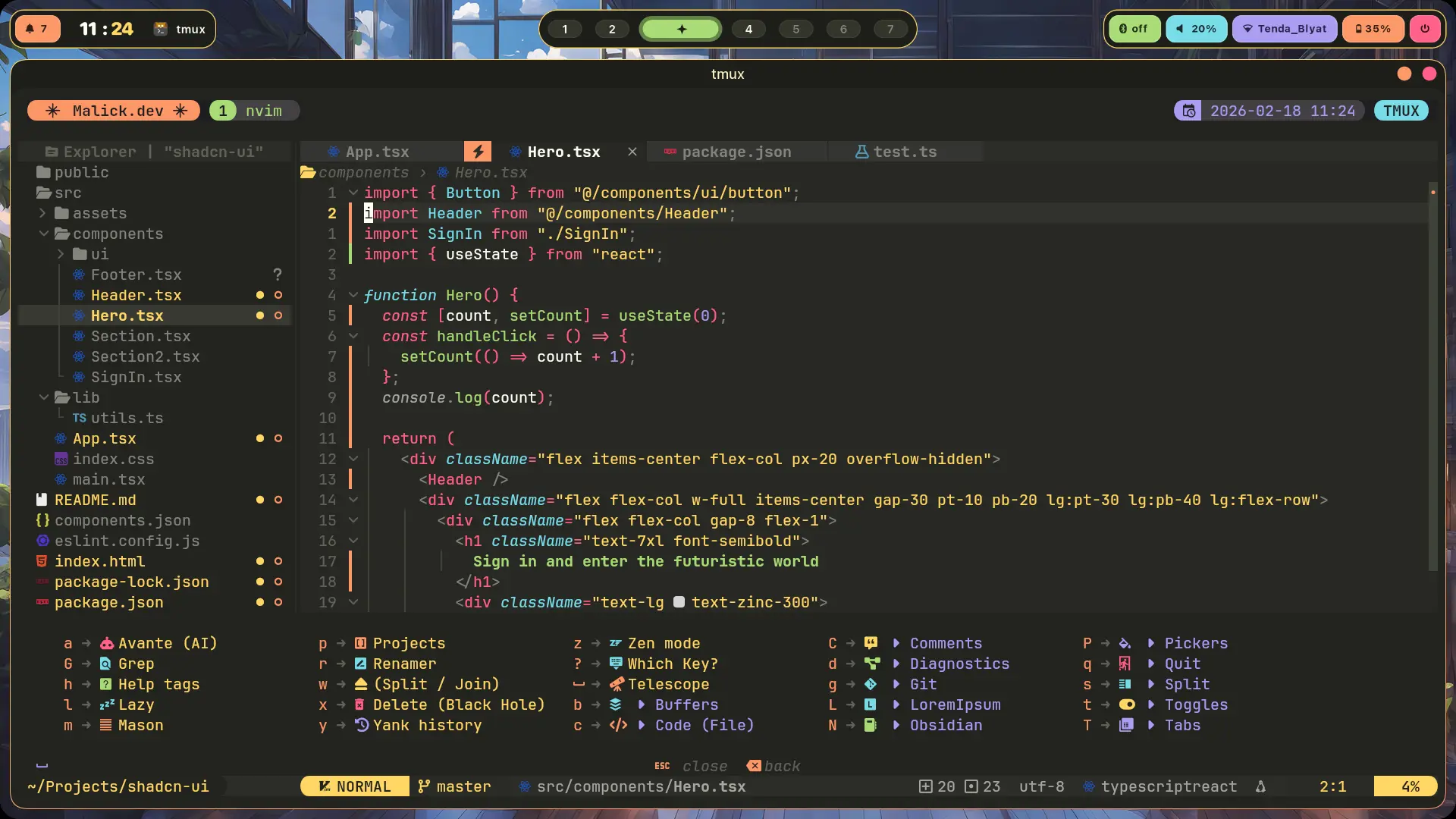 Neovim wichkey