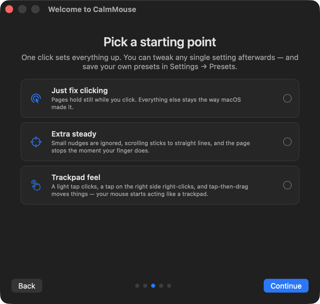 CalmMouse screenshot 2