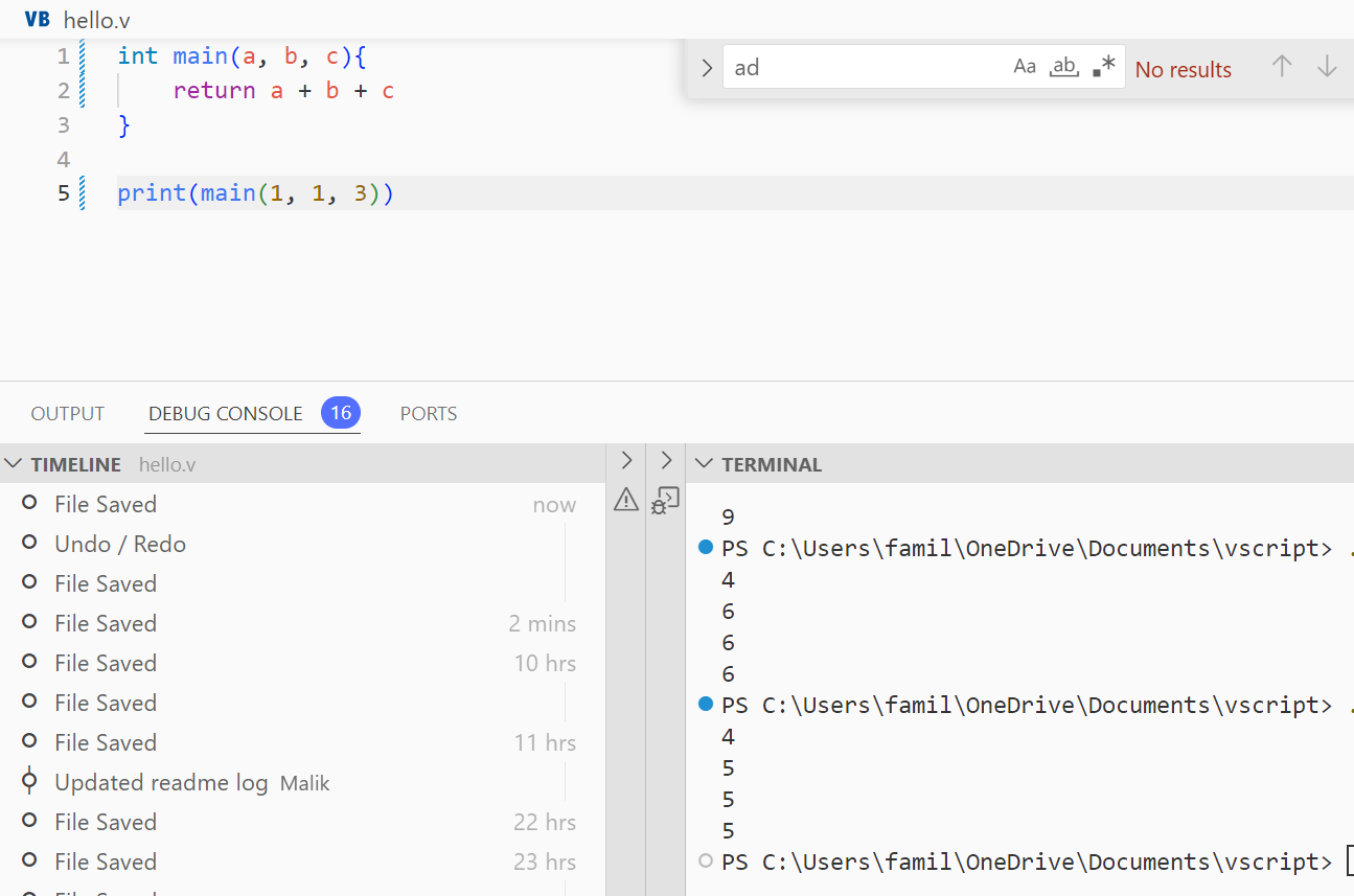 Functions Working