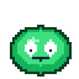 Animated slime made entirely via Aseprite MCP