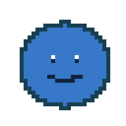 Animated idle bounce of a blue character produced by the full pipeline