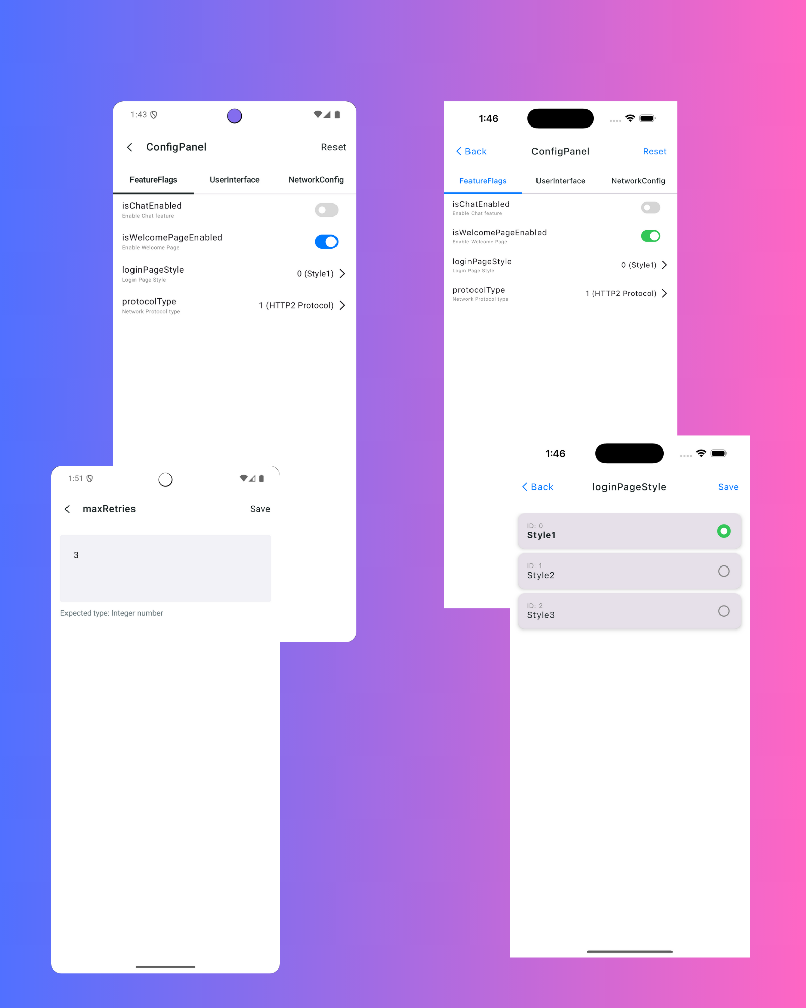 AppConfig Admin Panel
