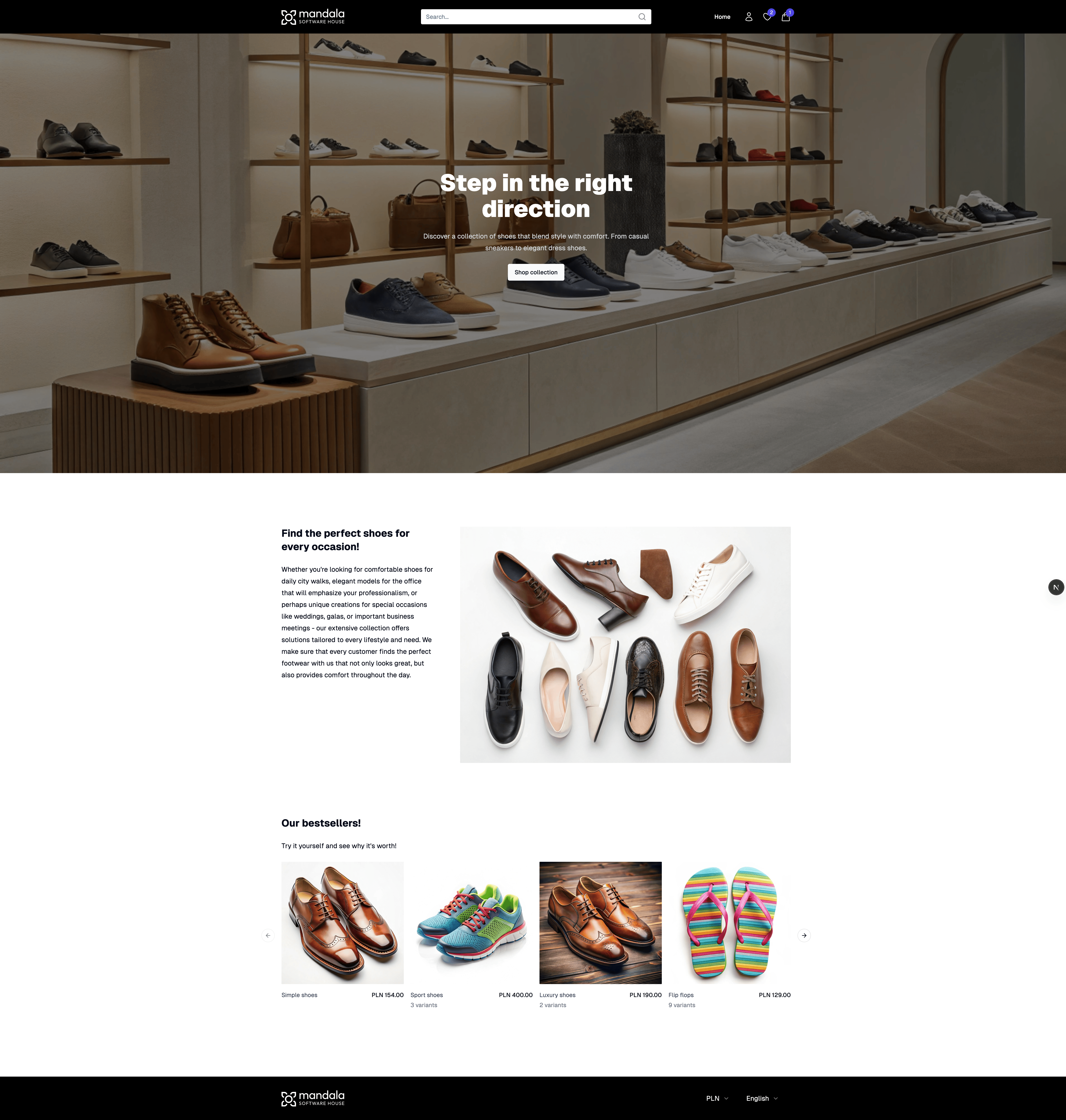 Example storefront