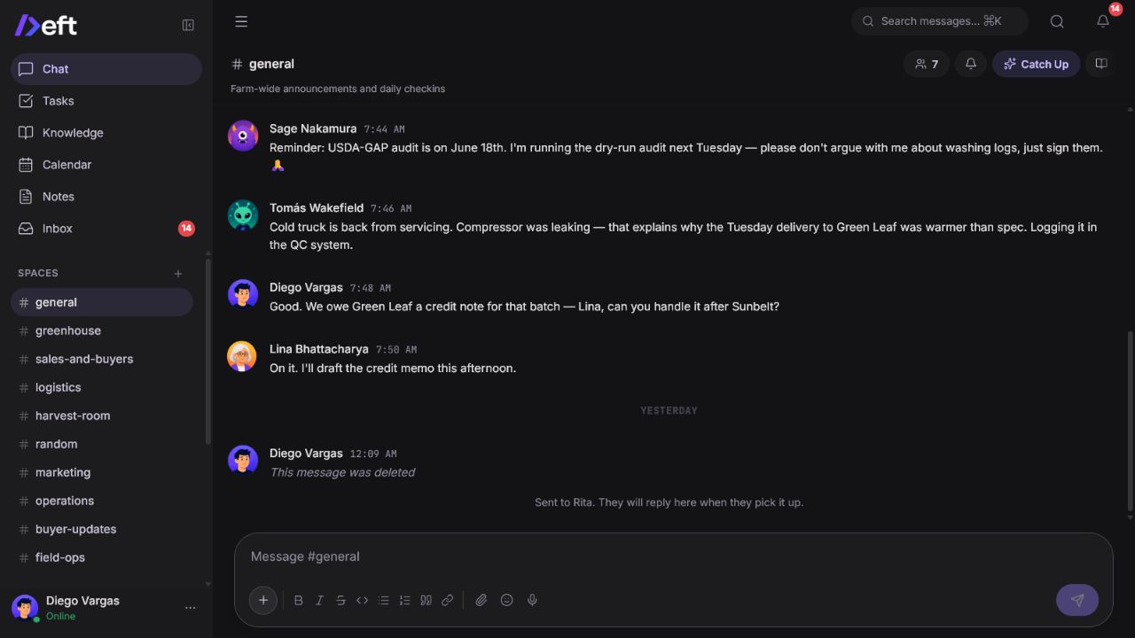 Deft chat
