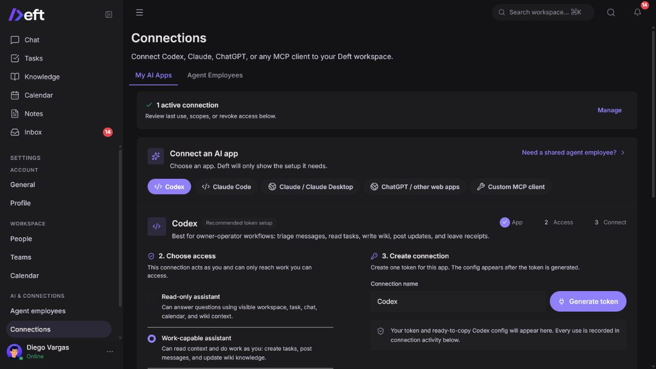 Deft connections