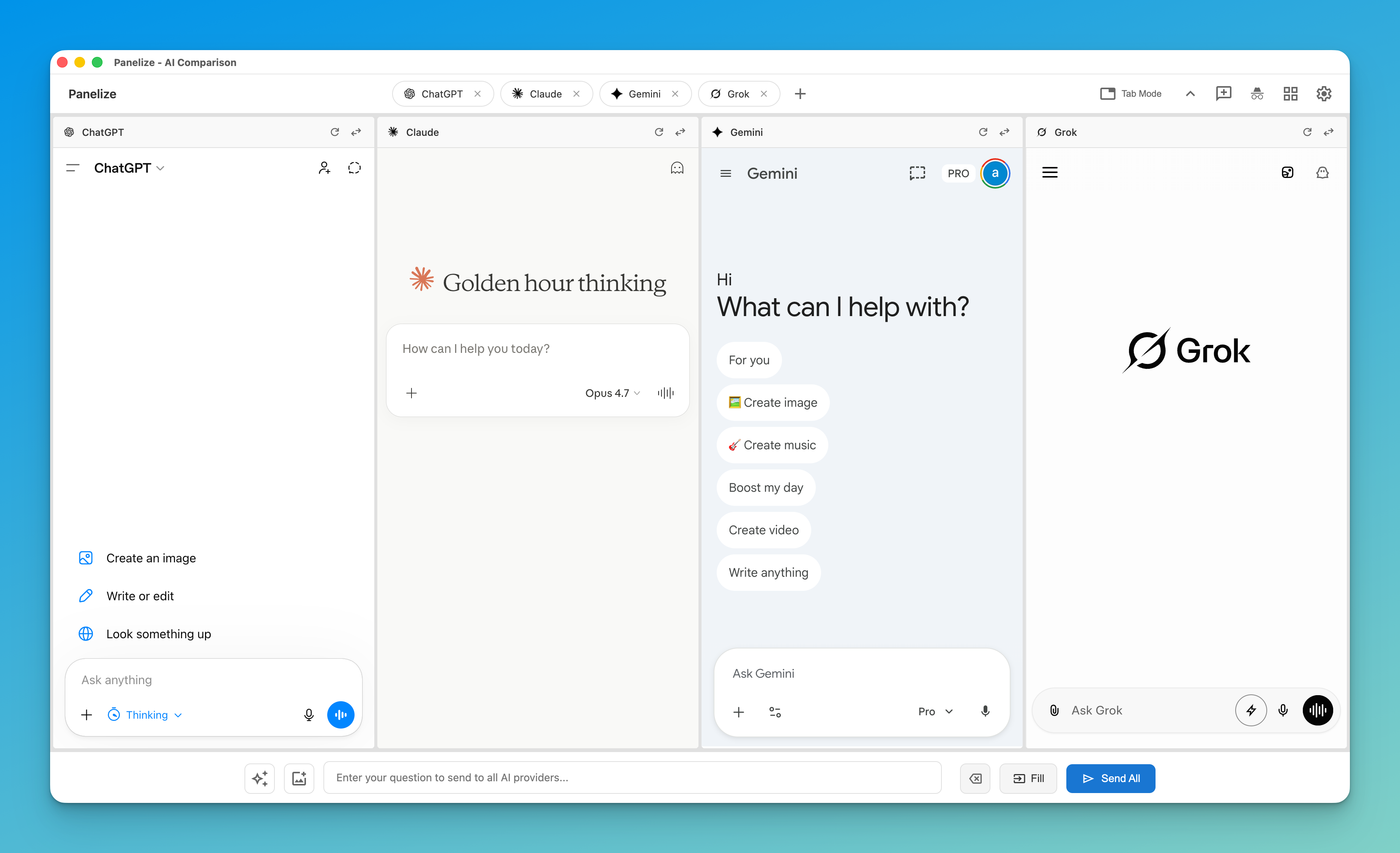 Panelize Main Interface