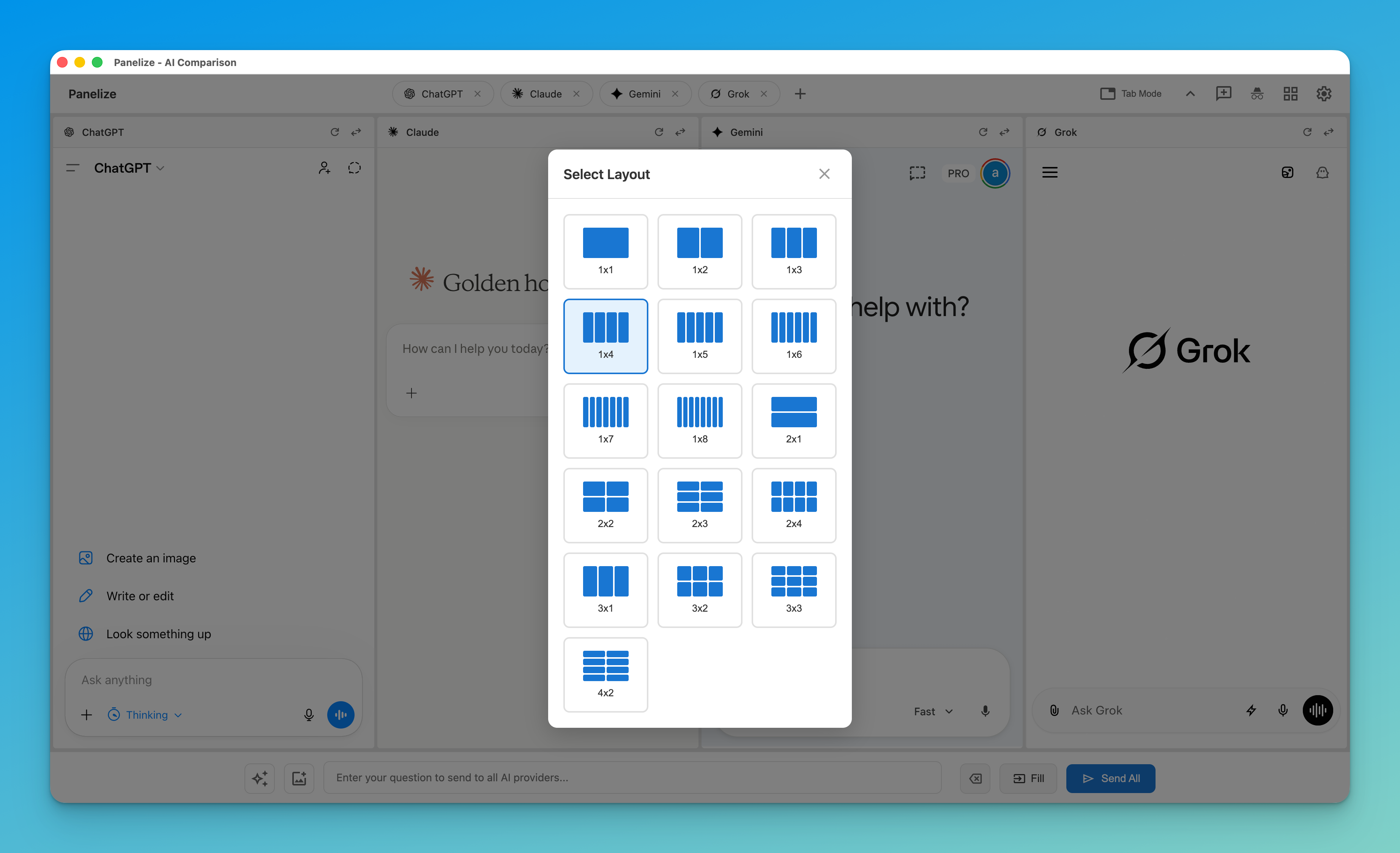 Layout Selection
