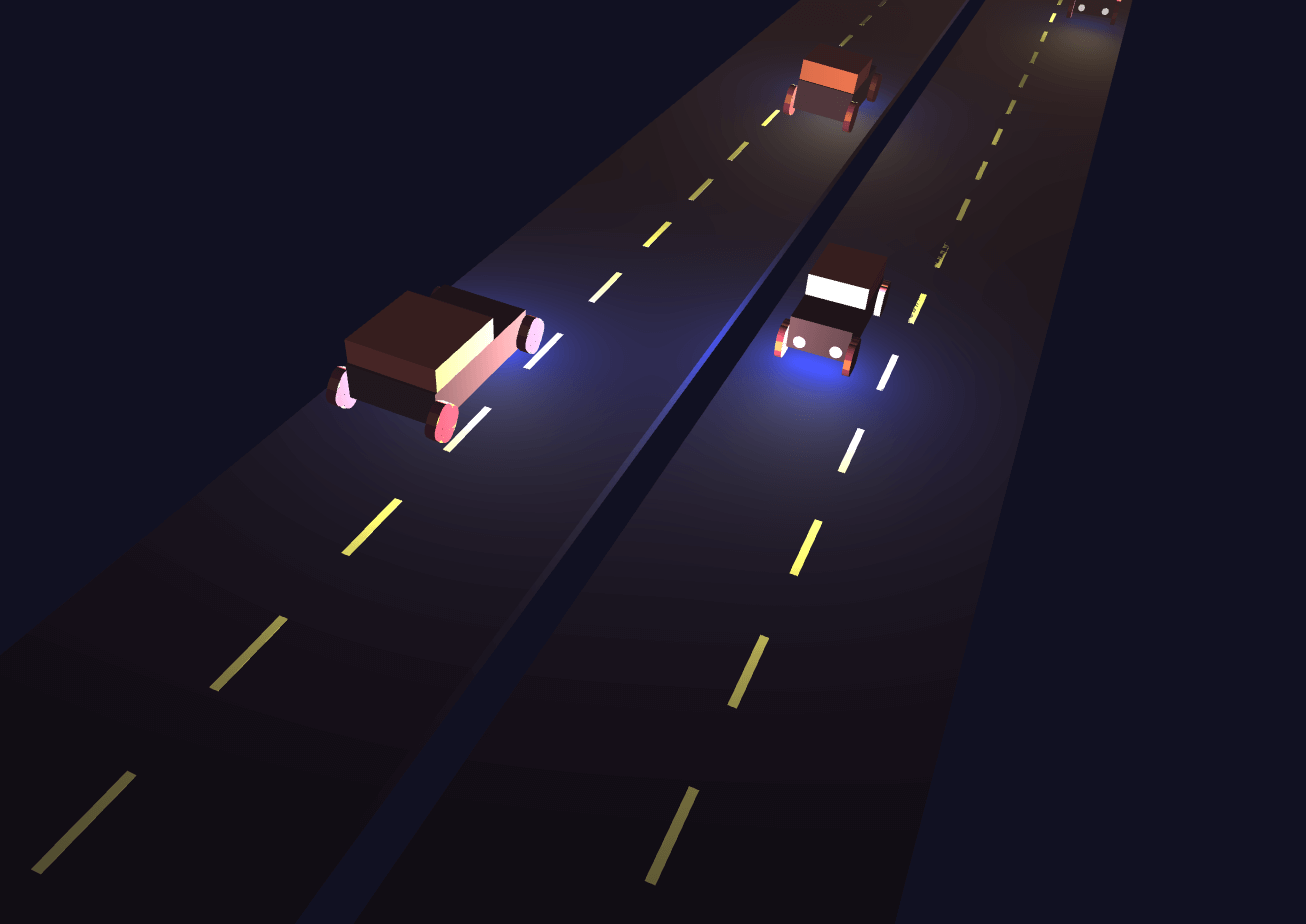 3D Cars built with threejs