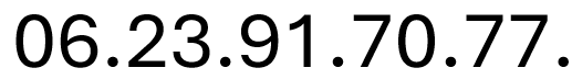 Numéro de téléphone