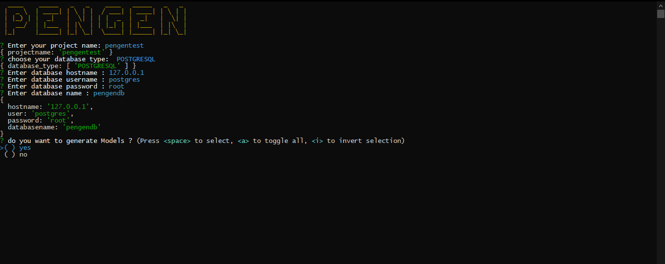 GitHub - Mansourighassen/PENGEN: node project generator