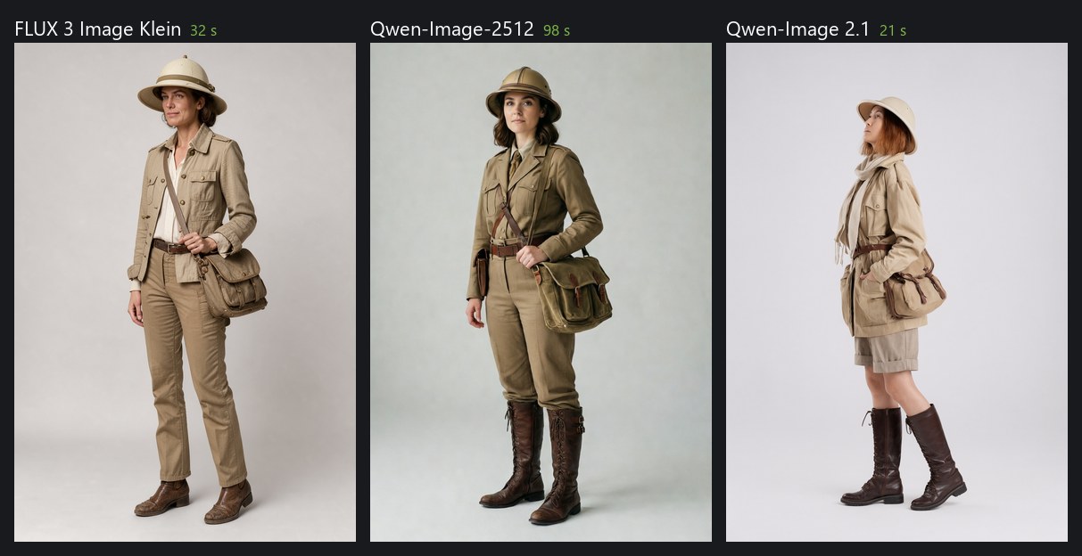 Explorer, full body: FLUX 3, Qwen-Image-2512 and Qwen-Image 2.1