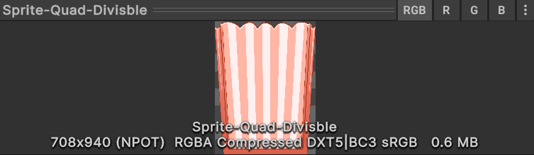 Quad-divisible texture
