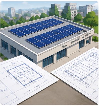 Commercial rooftop solar design