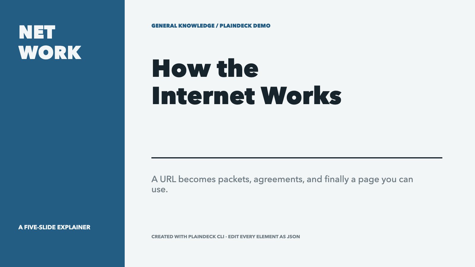 Internet demo