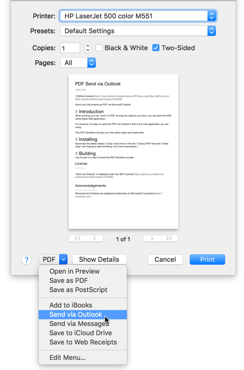 Print Dialog