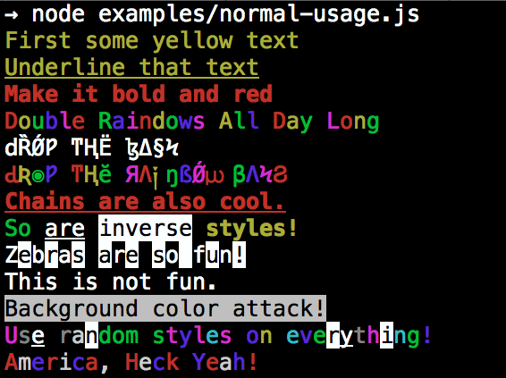 colors - npm