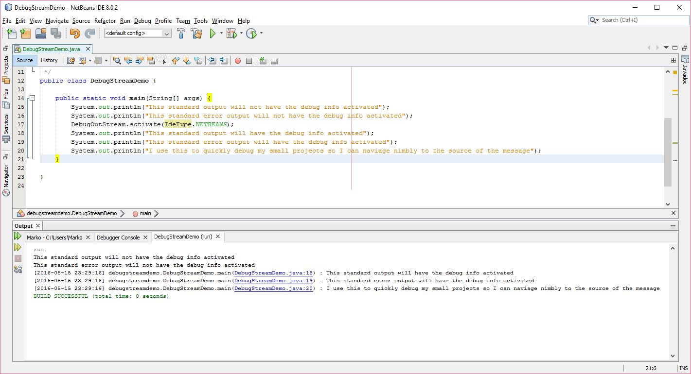 Example from Netbeans