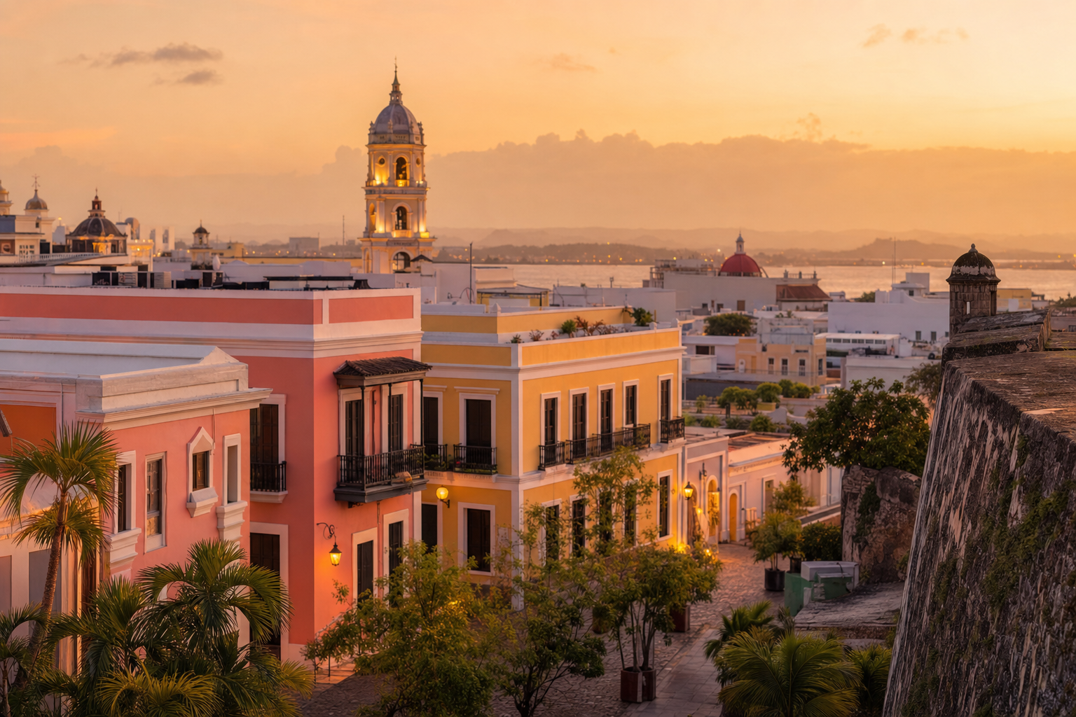 Old San Juan pastel colonial