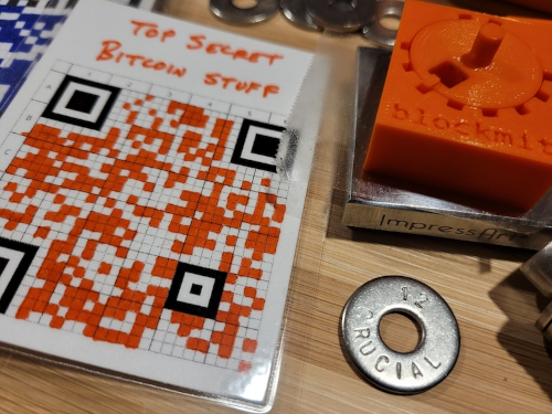 Seed signer QR code for self-custody key management
