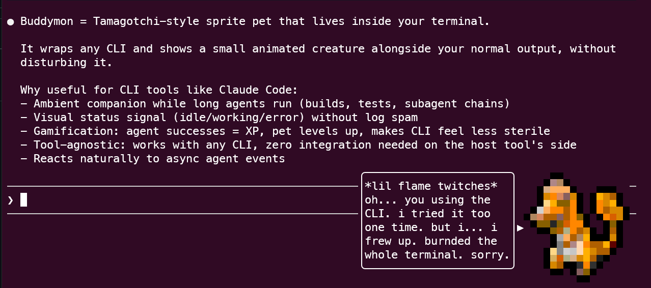 Buddymon alpha demo screenshot