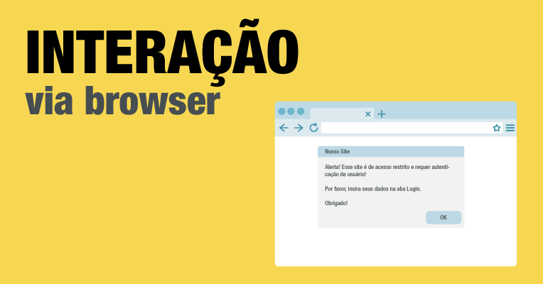 Interação via browser