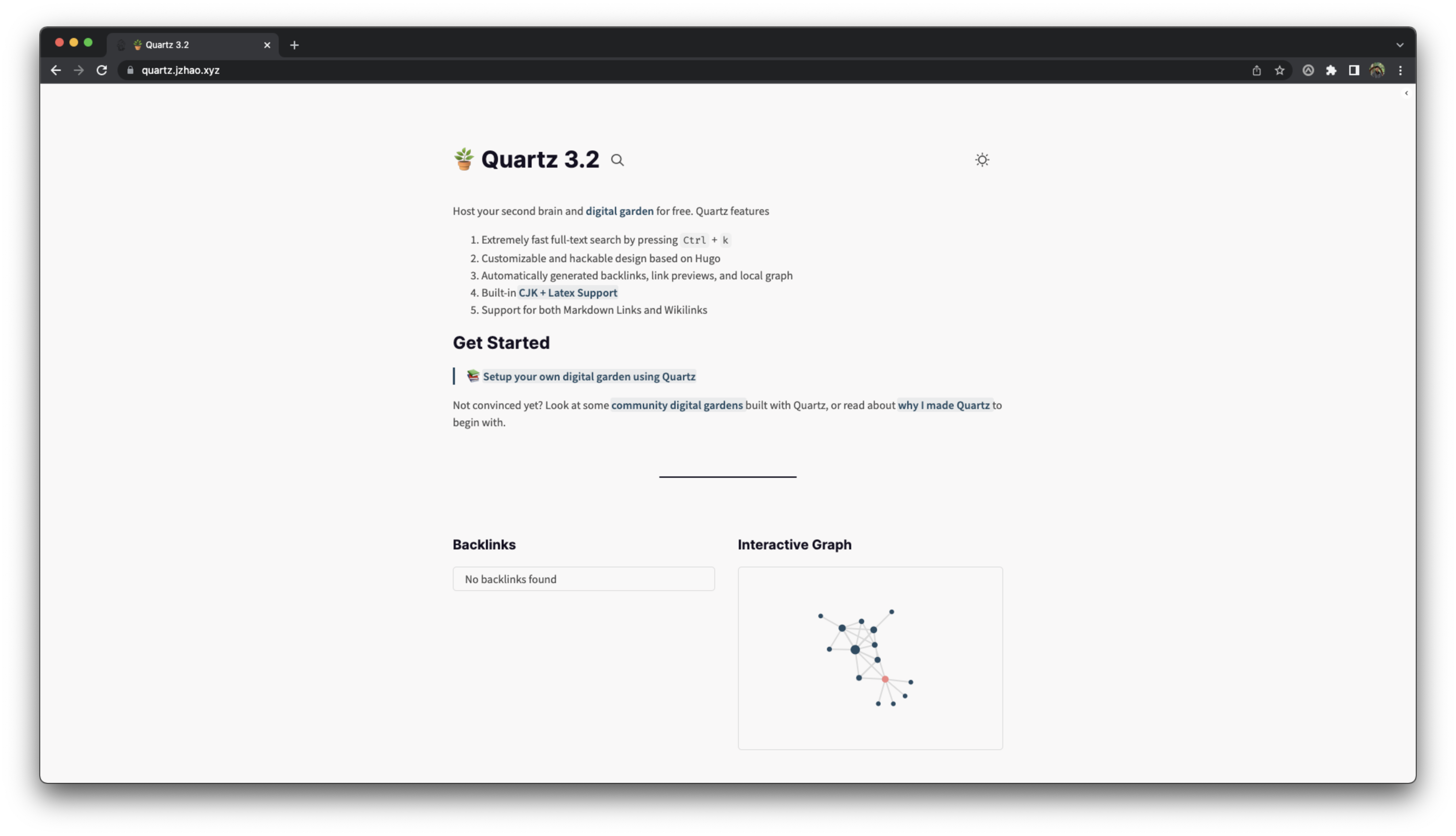 Quartz Example Screenshot