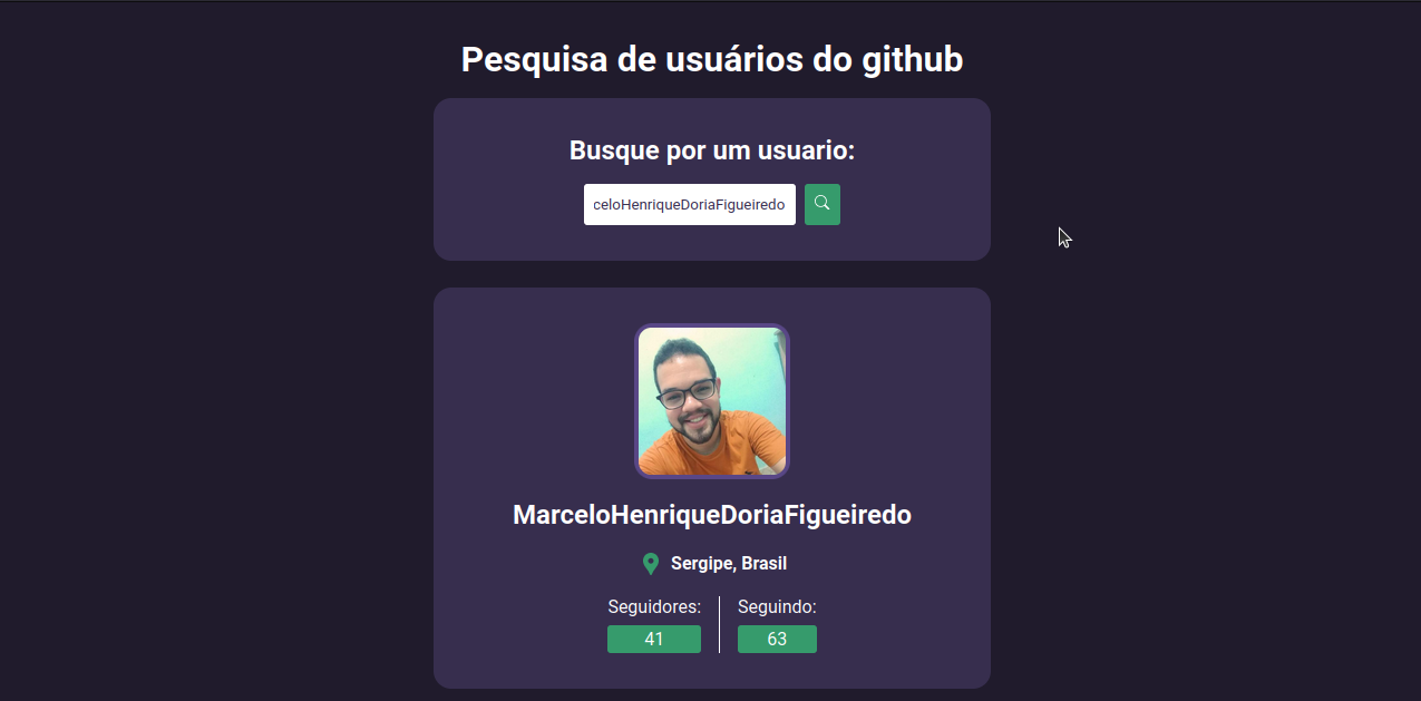 pagina de pesquisa do github