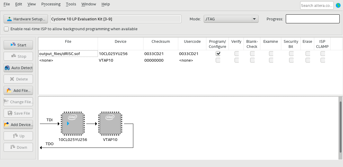 Quartus Project Programming