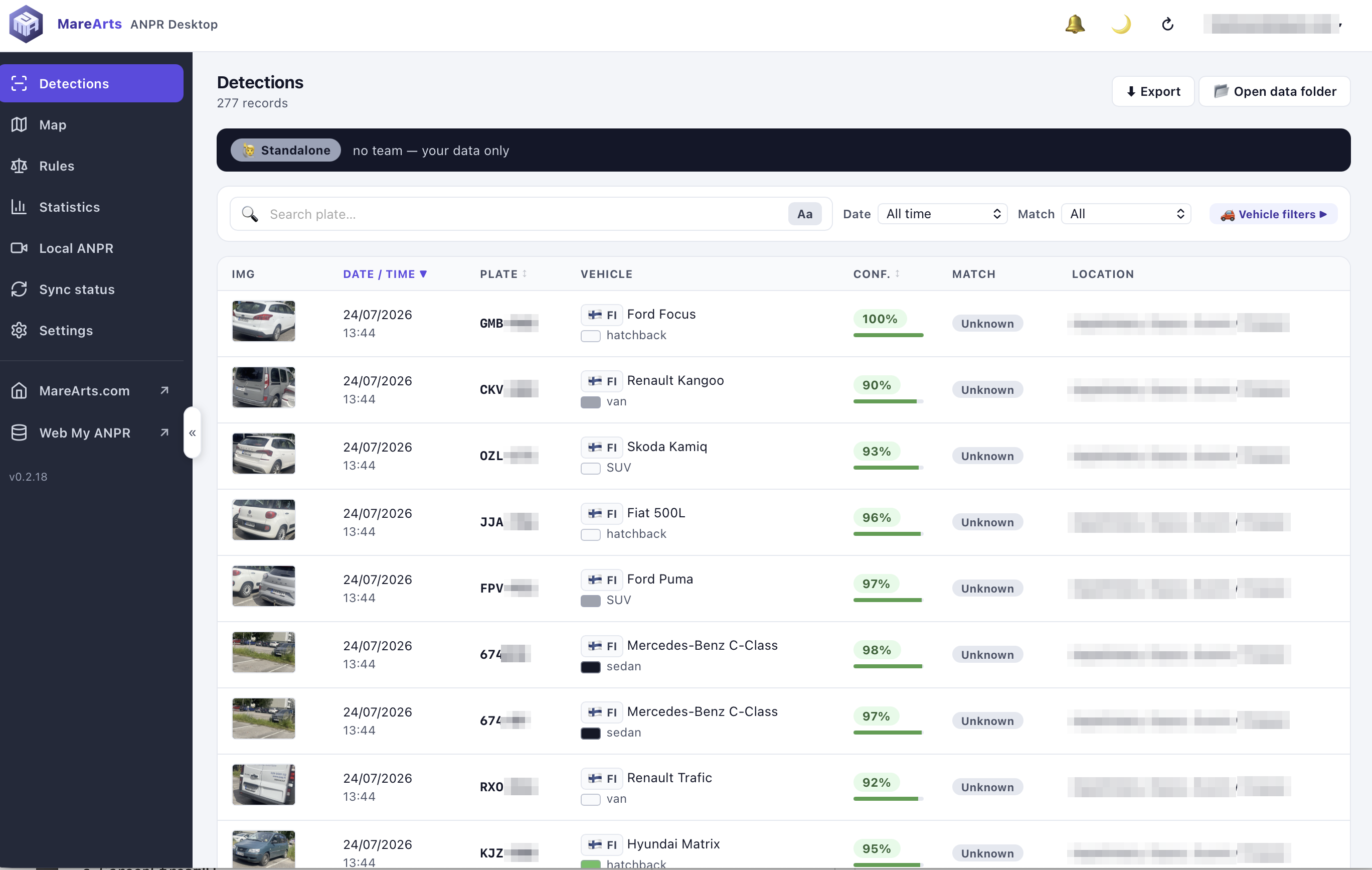 Desktop Detections