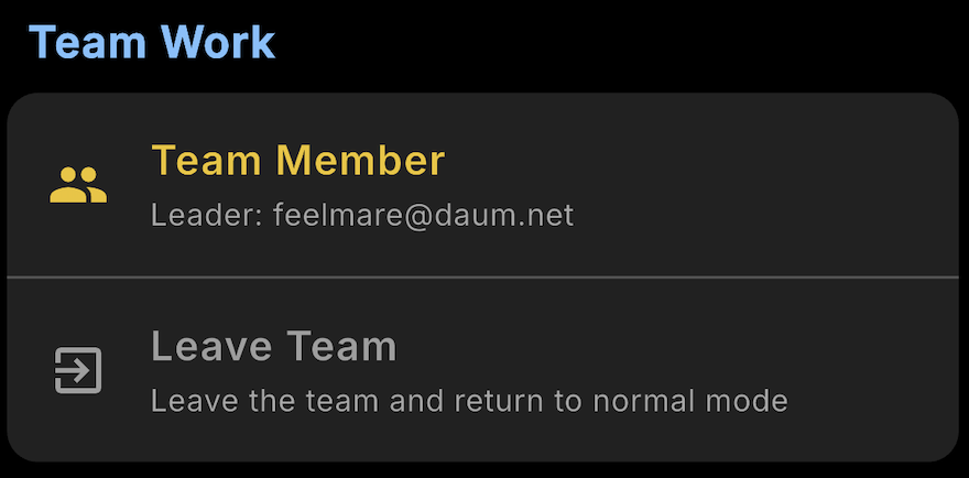 Team Member Mobile