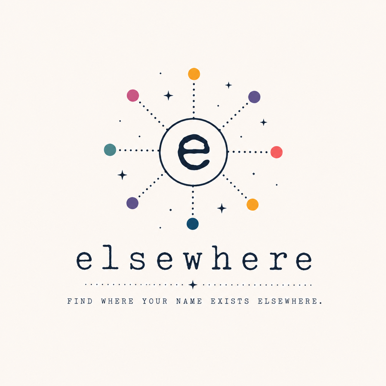 Elsewhere logo with tagline