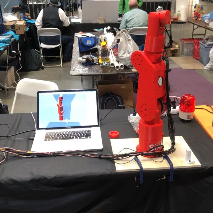 Sixi robot arm at Bay Area Maker Fair 2018