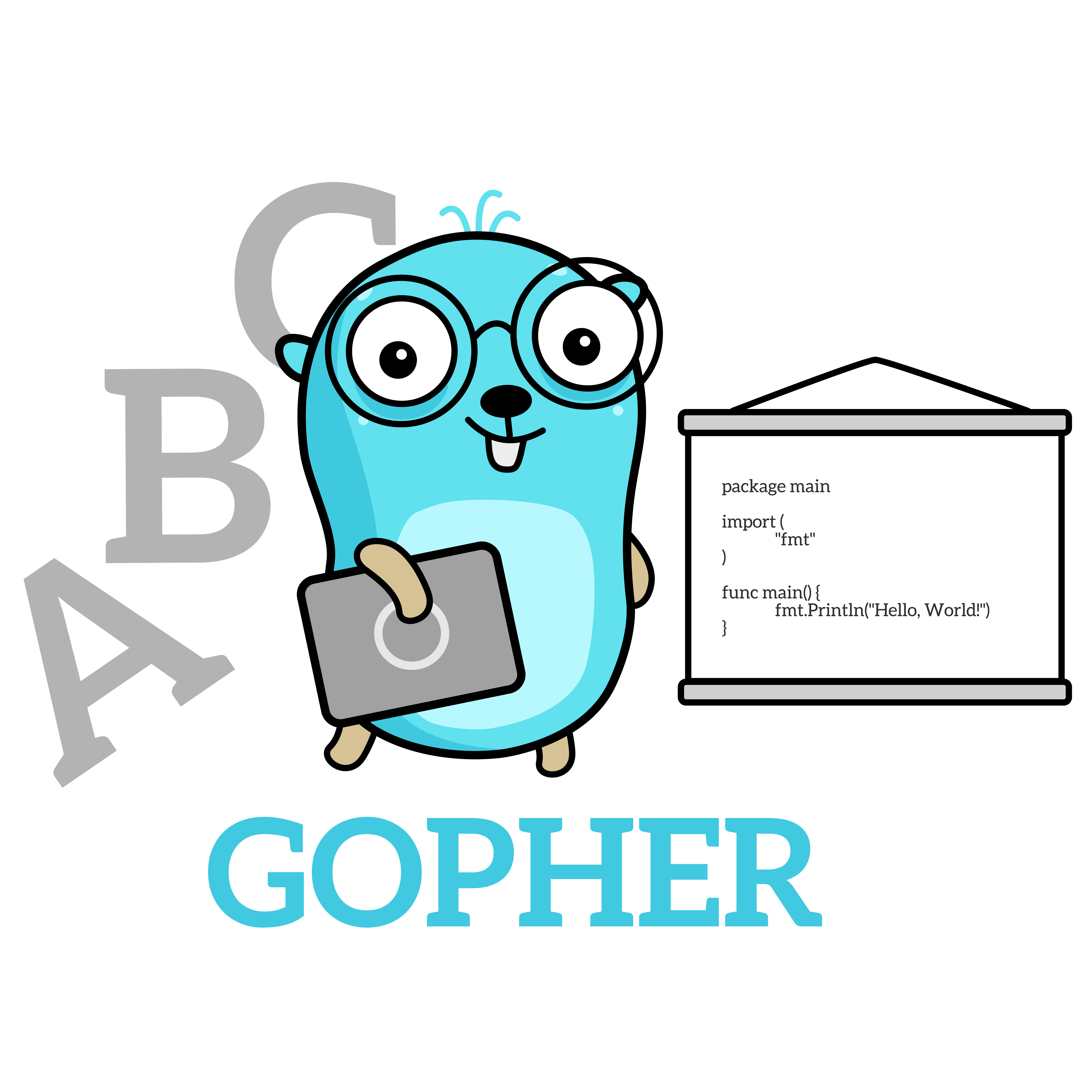Free Gophers Pack illustration example