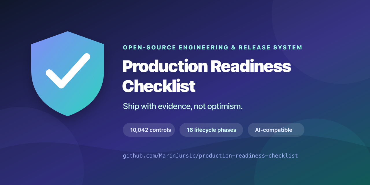 Production Readiness Checklist — Ship with evidence, not optimism