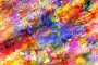 Colorful abstract burst output image