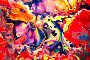 Colorful abstract fluid-like output image