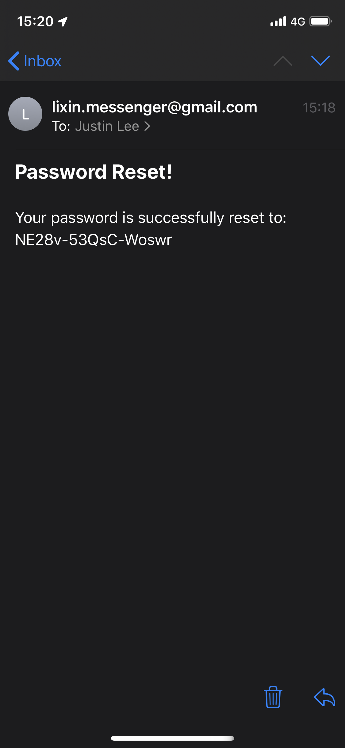 Password Reset