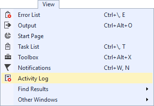 View Activity Log