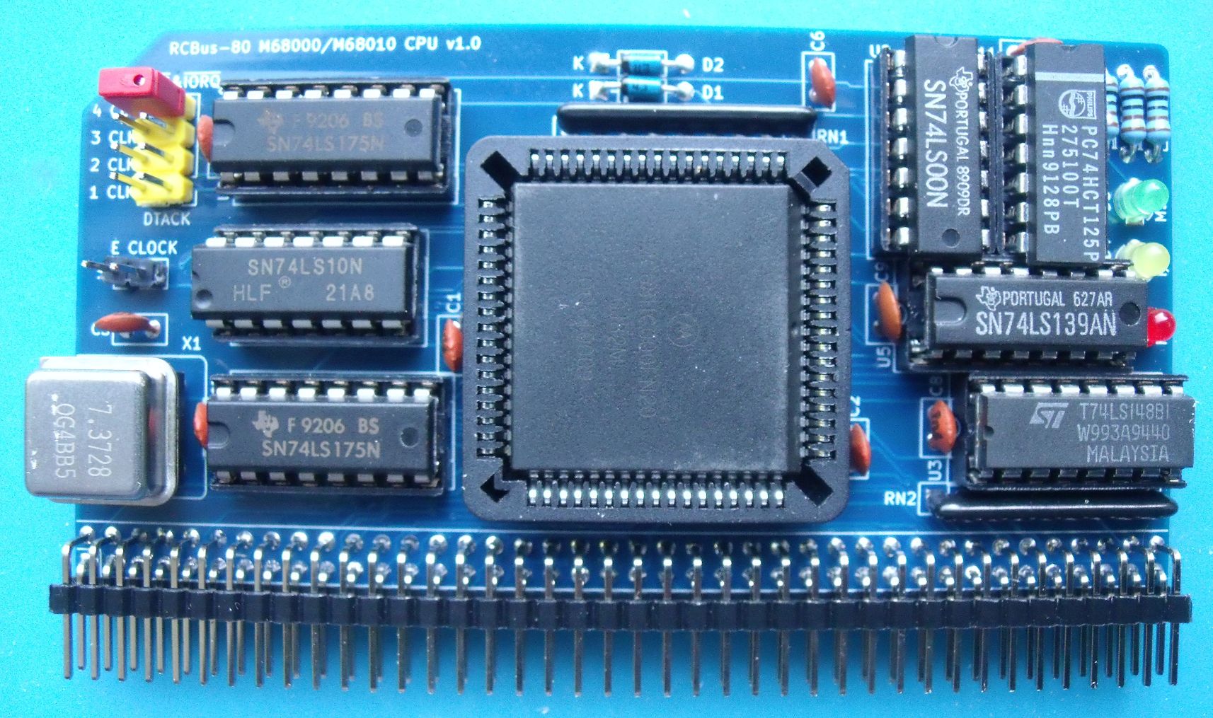68000 CPU Board, from the project README