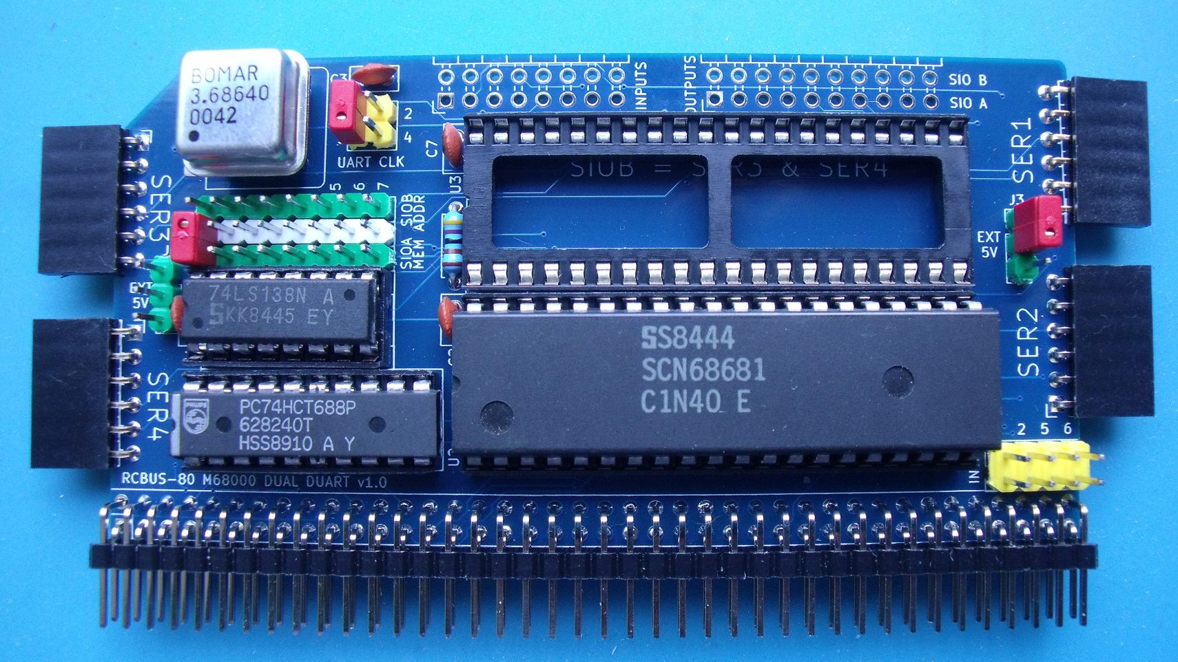 68000 SIO BOARD, from the project README