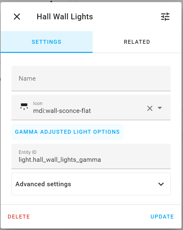 Settings Dialog