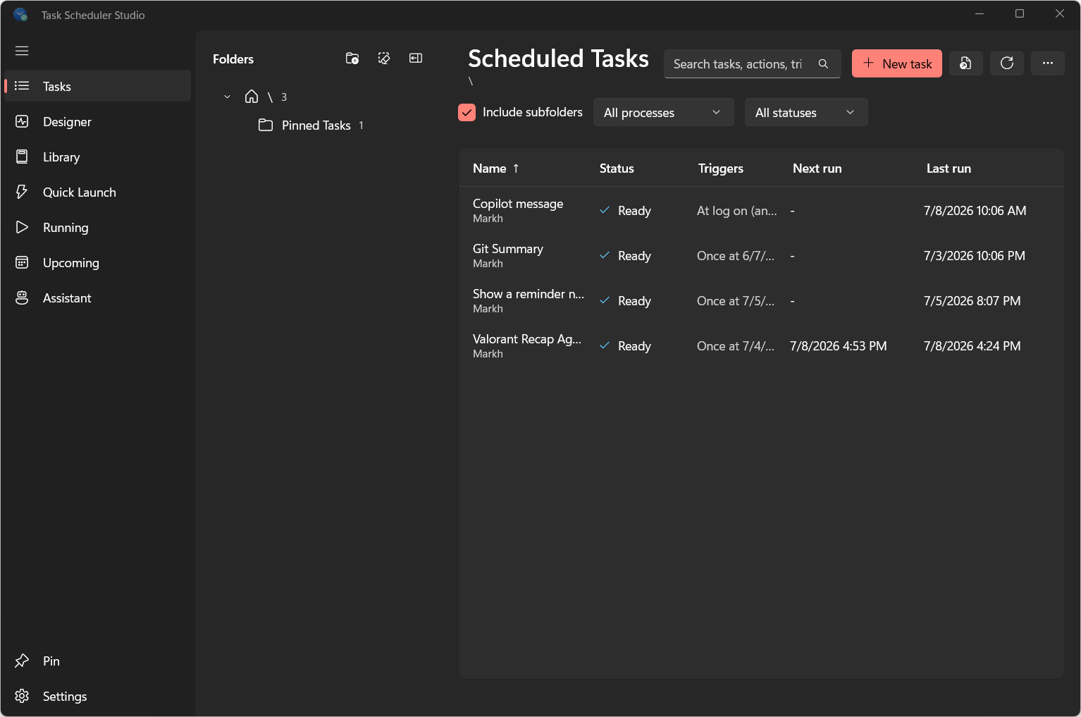 Tasks