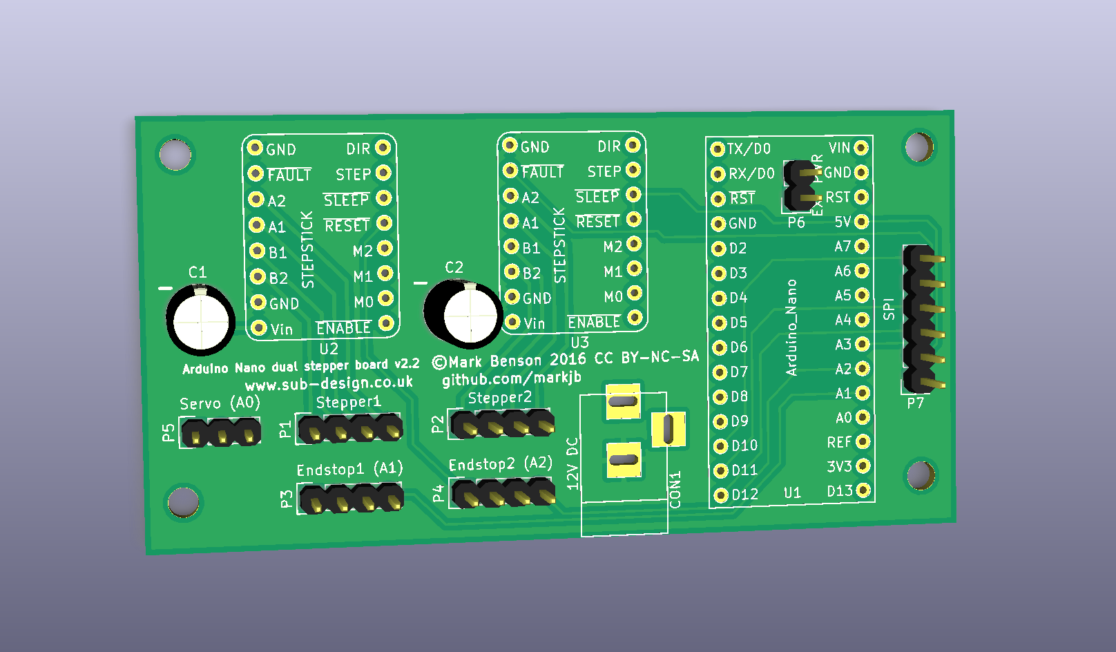 Eggbot Spherebot Polargraph Controller KiCad PCB & schematic | ProtoFlow