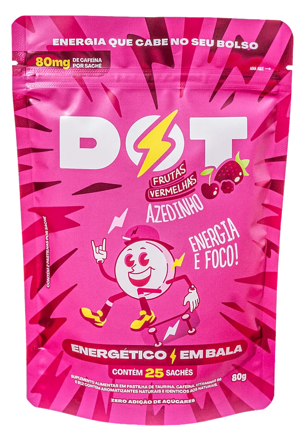 Pouch de frutas vermelhas