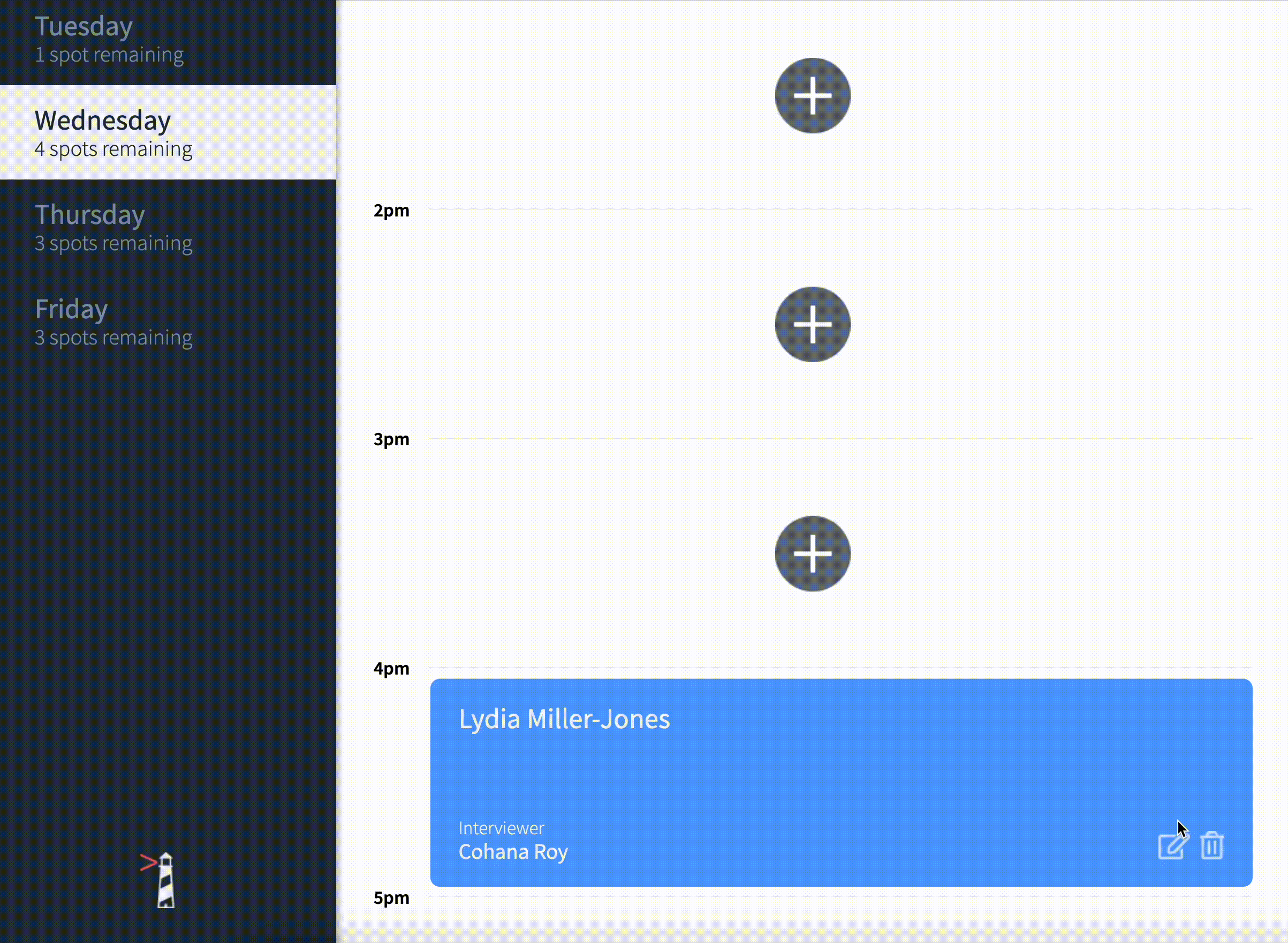GitHub - Markjust1/scheduler: Application built with React that allows ...