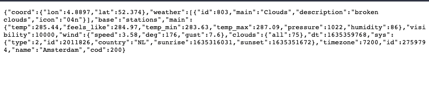 API result 1